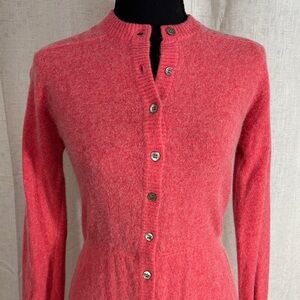 Vintage 70s/80s Ciao Ltd Pink Button Down Sweater Dress